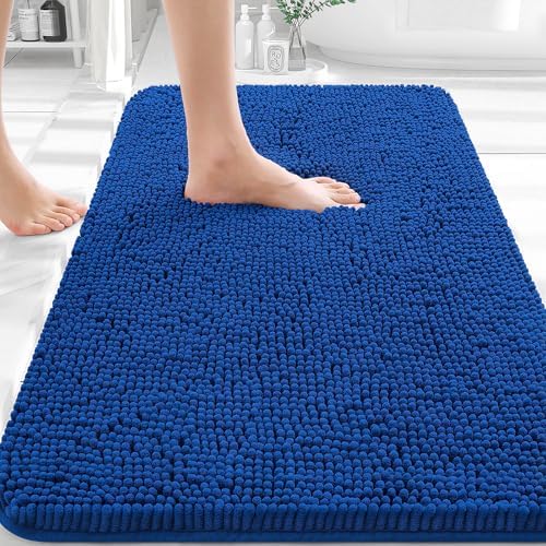 OLANLY Bathroom Rugs 32x20, Extra Soft Absorbent Chenille Bath Rugs by OLANLY