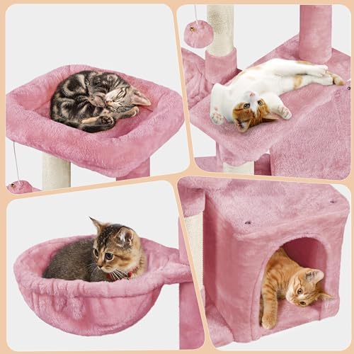 Topeakmart 34''H Cat Tower, Cute Cat Tree - Image 4