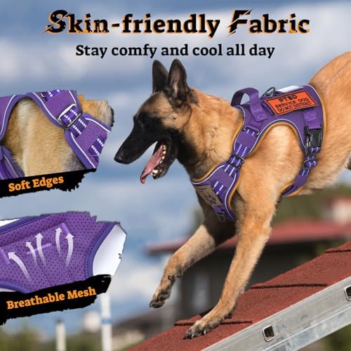 rabbitgoo Tactical Dog Harness Medium Sized, No Pull Service Pet Vest - Image 5