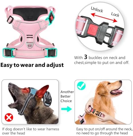 Timos Dog Harness Small Sized, Neck Quick Release - Image 3