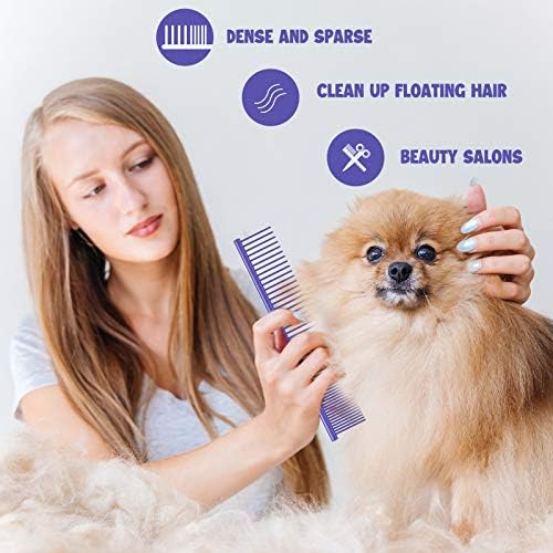 3 Pcs Stainless Steel Grooming Combs - Image 2