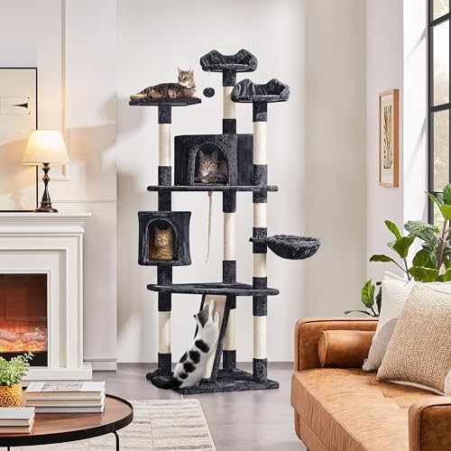Yaheetech 79in Multi-Level Tall Cat Tree - Image 2