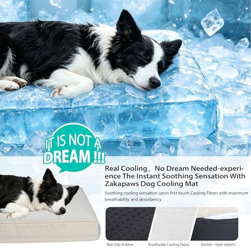 Cooling Dog Bed for 2XL Large Dogs, QMAX>0.5 Waterproof Pet Beds - Image 3