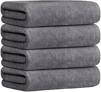JML Microfiber Bath Towel Set, 4 Pack by JML