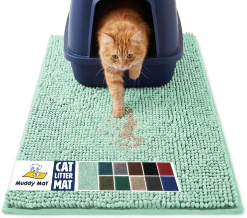 Muddy Mat® | Cat Litter Mat 18"x28", Litter Trapping Mat, Super Absorbent by MuddyMat%C2%AE