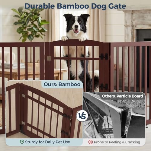 Homykic Dog Gate Indoor with Door - Image 6