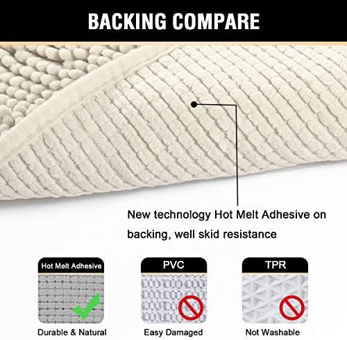 H.VERSAILTEX Microfiber Bath Rugs Chenille Floor Mat Ultra Soft Washable - Image 6