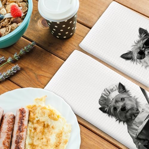 Dog Kitchen Towels Decor Set of 2 - Image 4