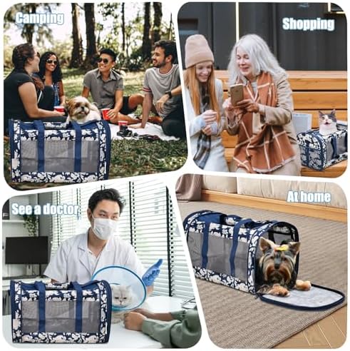 Soft-Sided Kennel Pet Carrier, Airline Approved Travel Handbag - Image 7