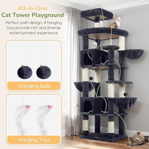 Globlazer 82in Extra Large Cat Tree Tower - Image 5