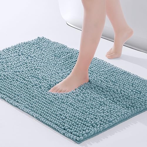 FRESHMINT Chenille Bathroom Rugs Mat 32”x20”, Non-Slip Bath Mat by FRESHMINT