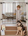 Babelio 34" Extra Tall No Bottom Bar Baby Gate by BABELIO