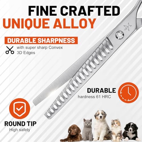 High-end Professional Dog Grooming Thinning Scissors Teeth Cutting Blending - Image 6