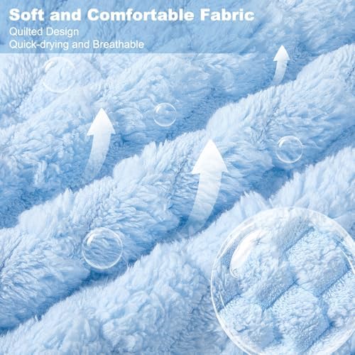 Glittme Dog Bathrobe, Super Absorbent Fleece Drying Robe - Image 4