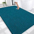 OLANLY Thick Chenille Large Bathroom Rugs Mats 70x46, Peacock Blue by OLANLY