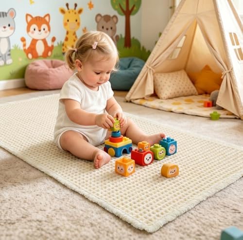 ILANGO Upgraded Waffle Bath Rug 24x48, Super Absorbent Non Slip Bath Mat - Image 4