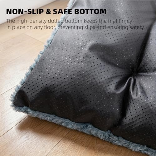 Dog Bed Washable Pet Bed for Medium Dogs, Sea Blue L - Image 4