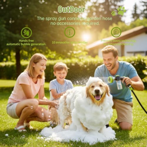 Dog Shower Attachment Water Hose Nozzle Sprayer Set - Image 7
