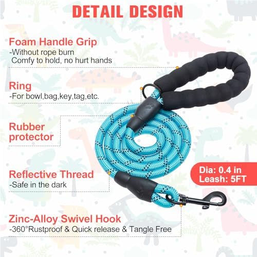 BEAUTYZOO Dog Harness Medium Sized and Leash Set, No Pull Pet Vest-Dinosaurs - Image 4