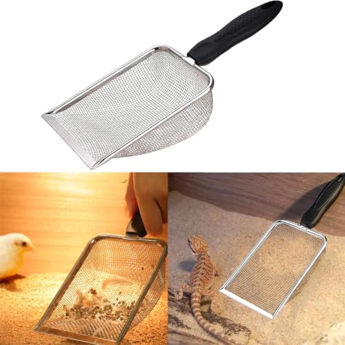 Cat Litter Scoop, Stainless Steel Cats Sturdy Mesh Scooper Kitty Metal Scooper - Image 5