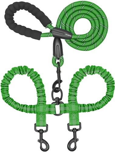 iYoShop Double Dog Leash, 360° Swivel, No Tangle by iYoShop