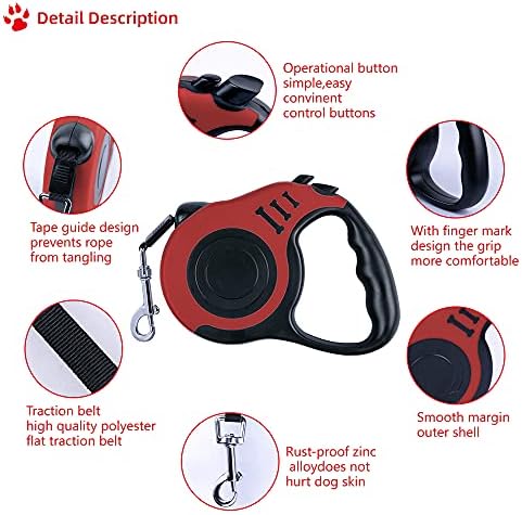 Retractable Dog Leash 10ft, Tangle-Free Expandable Leash - Image 4