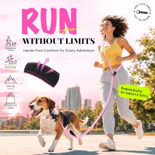 Hands Free Dog Leash, 5.9-8.2ft Multifunctional Crossbody Rope - Image 4