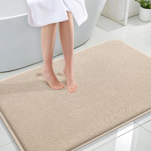 OLANLY Memory Foam Large Bathroom Rugs 47x32, Absorbent Bath Mat by OLANLY