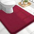 OLANLY Memory Foam Bathroom Toilet Rugs U-Shaped 24x20, Soft Mat by OLANLY