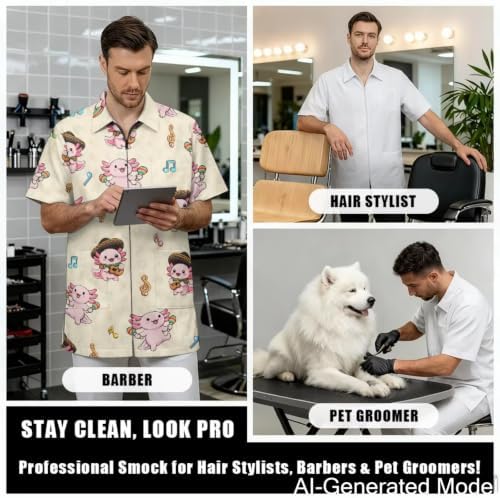 Dog Grooming Smock for Women & Men Water & Hair Repellent - Image 4