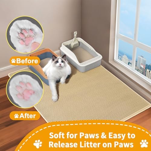 Large Cat Litter Box Mat, Litter box Mat - Image 6
