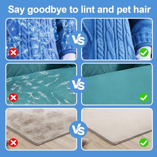 Pet Hair Removal Glove Cat & Dog, Electrostatic Reusable Hair Remover Tool - Image 4