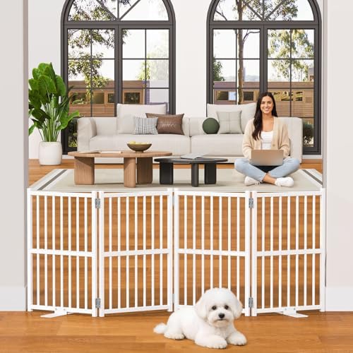 Snughome Dog Gate Indoor, 23.62" H Freestanding Short Dog Door Gates by Snughome