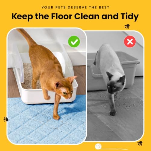 Conlun Cat Litter Mat Litter Trapping Mat, Premium Durable PVC Grid Mesh - Image 4