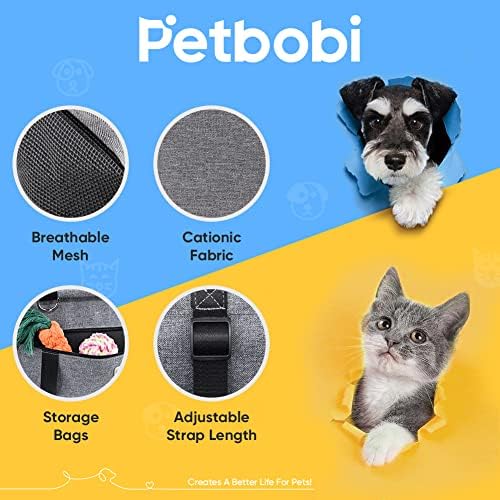 Petbobi Dog Car Seat for Small Dogs and Cats up to 15 lbs, Portable Booster - Image 6
