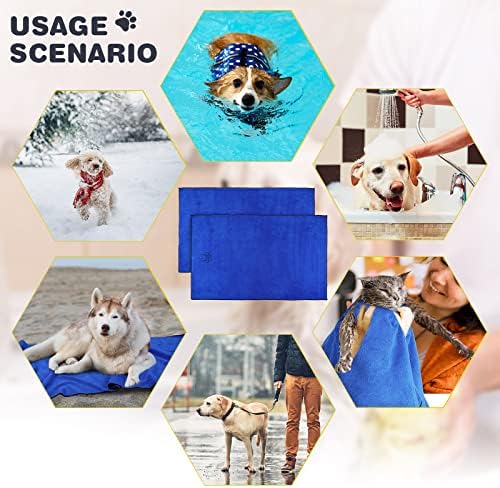 Chumia 4 Pcs Dog Towels for Drying, 16 x 32 Inch - Image 5