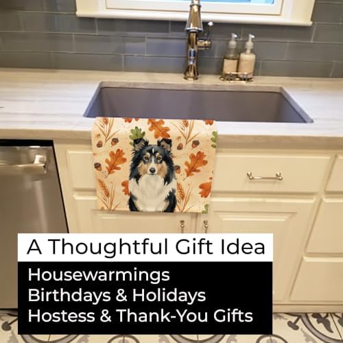 Caroline's Treasures Sheltie Shetland Sheepdog Dogs Kitchen Towel 15x25 in - Image 5