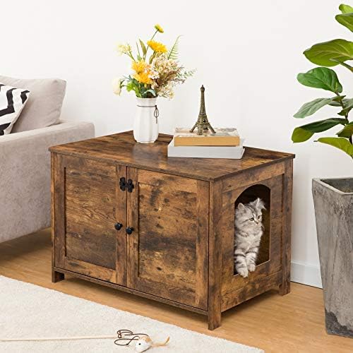 HOOBRO Litter Box Enclosure, Cat Litter Box Furniture - Image 2