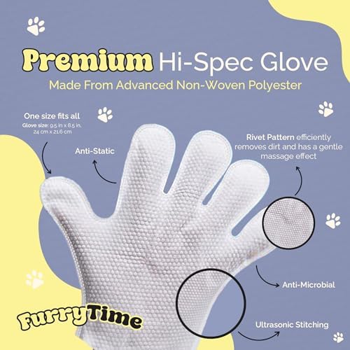 FURRYTIME Pet Cleaning Glove Wipes - Image 2