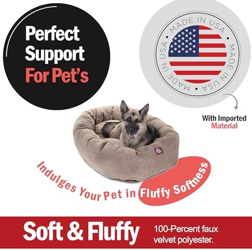 Majestic Pet Micro Velvet Dog Bed, 52 Inch X-Large - Image 2
