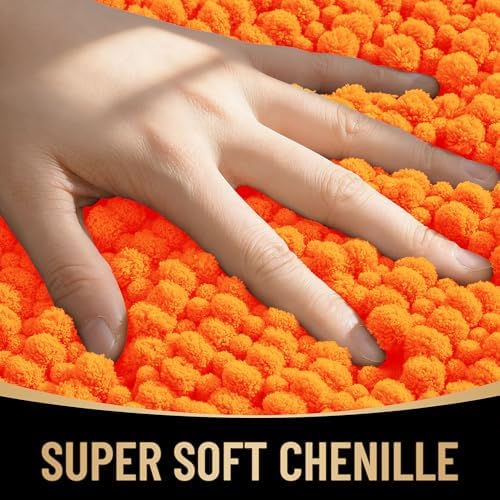 OLANLY Thick Chenille Bathroom Rugs 36x24, Soft Absorbent Bath Mat - Image 2