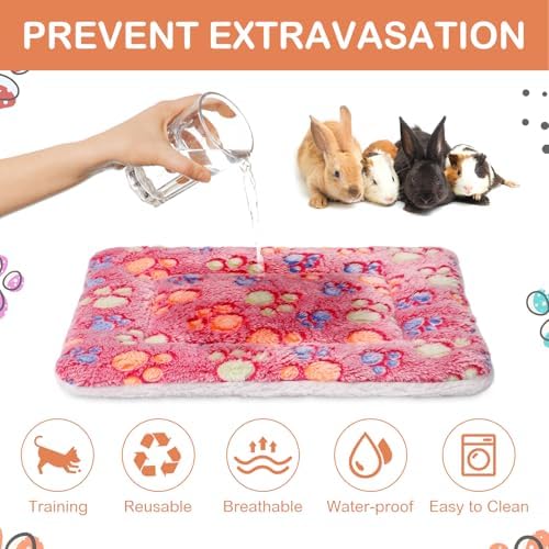 Haull 4 Pcs Waterproof Guinea Pig Bedding Mat, 13 x 18.5 - Image 5