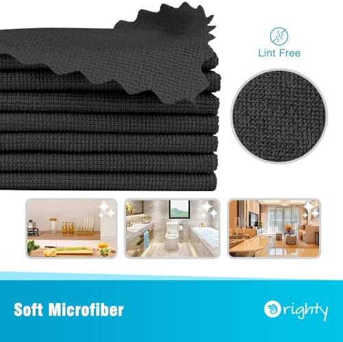 Orighty Microfiber Cleaning Cloth Bulk, 150 Pack Shop Towels 12x12in - Image 2