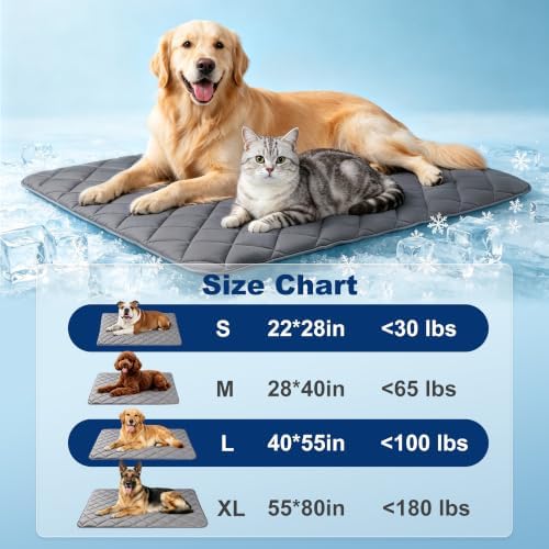 Paw Legend Dog Cooling Mat for Dogs 22" x 28", Pet Cooling Pad Blanket for Dogs - Image 4