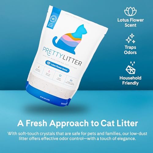 PrettyLitter Health Monitoring Cat Litter, Lotus Flower, 6 lb. Bags - Image 5