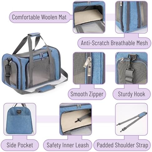 Mr. Pen- Pet Carrier, 17.5" x 11.2" x 11.5", Medium Size - Image 3