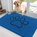 OLANLY Dog Door Mat for Muddy Paws 30x20, Paw Print Design Chenille Mud Mat by OLANLY