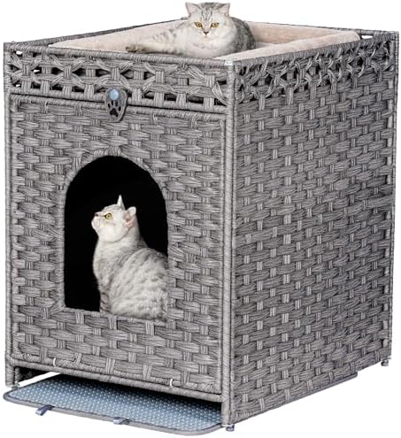 Snughome Cat Litter Box Enclosure Furniture Hidden by Snughome