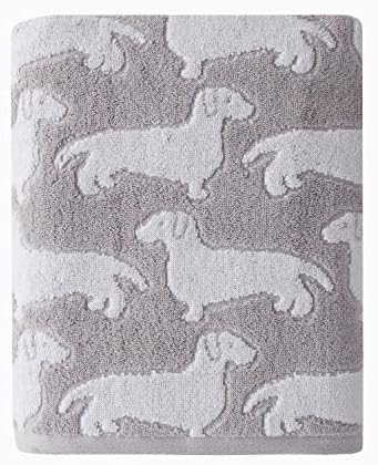 SKL Home Dog Bath Towel, 100% Cotton, Reversible by SKLHomebySaturdayKnightLtd
