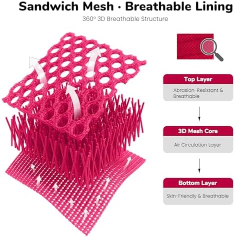 Didog No Pull Dog Harness for Small Dogs, Breathable Mesh Padded, Hot Pink - Image 3